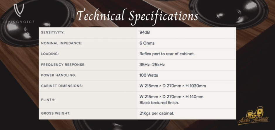 Living Voice IBX-R4 Walnut