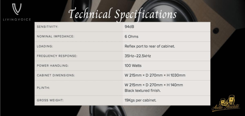 Living Voice Auditorium R25A Maple